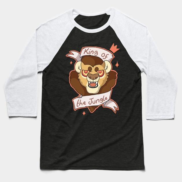 King of the Jungle Baseball T-Shirt by goccart